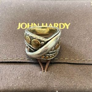 John Hardy twist dot ring size 6